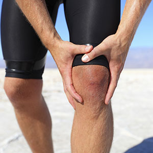 Foto di una risonanza magnetica al ginocchio
